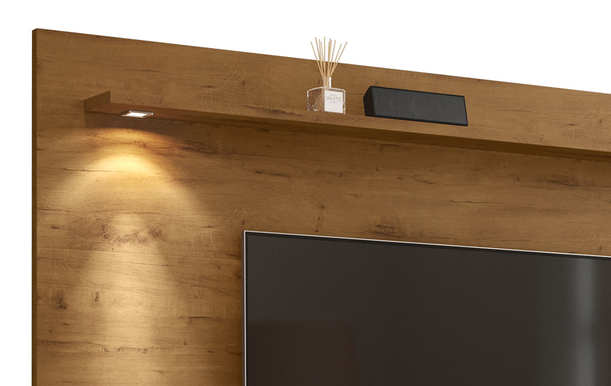 Painel para TV Aspen 2.2 Madeiro Canela - MoveisAqui