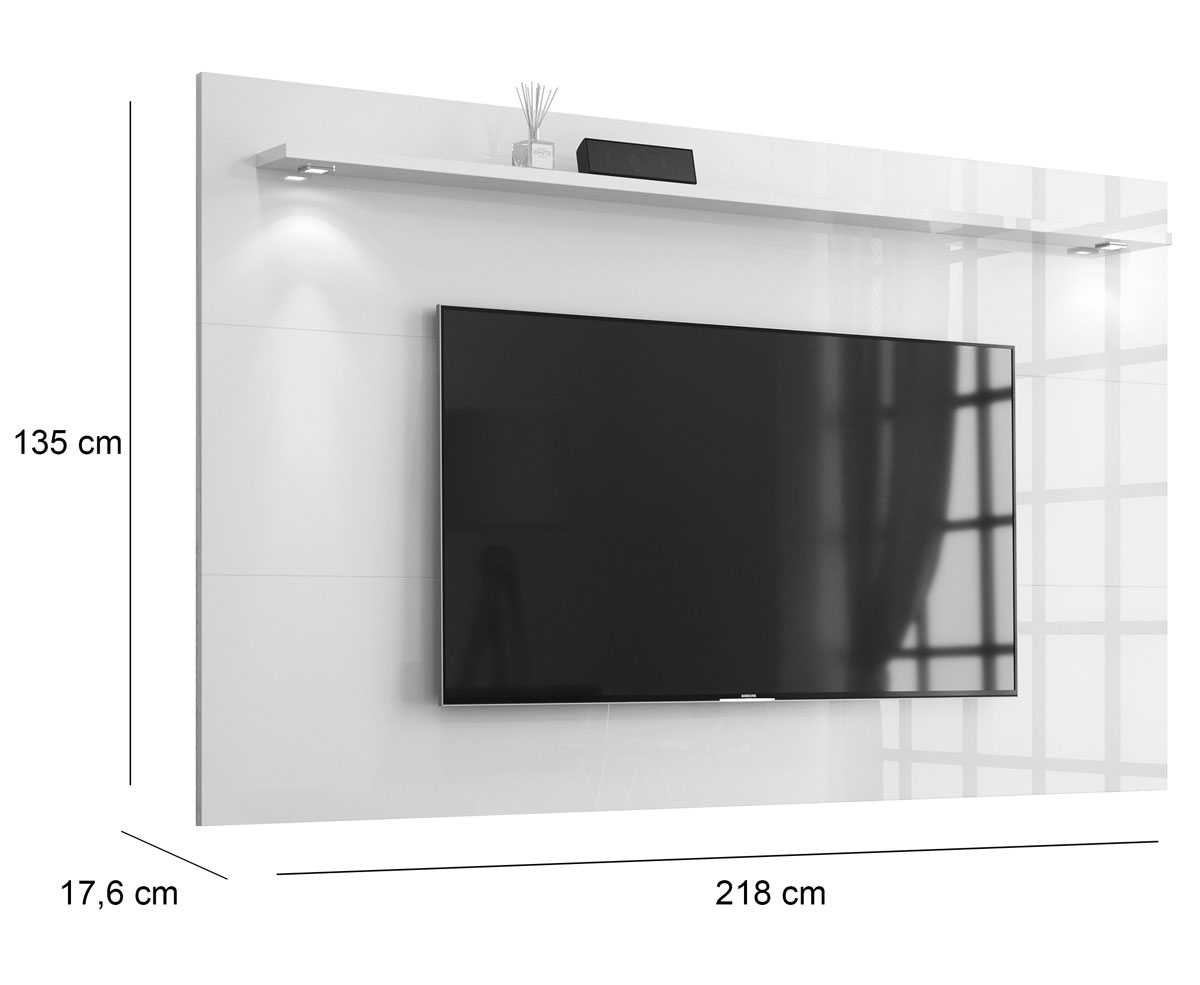 Painel para TV Aspen 2.2 Off White - MoveisAqui
