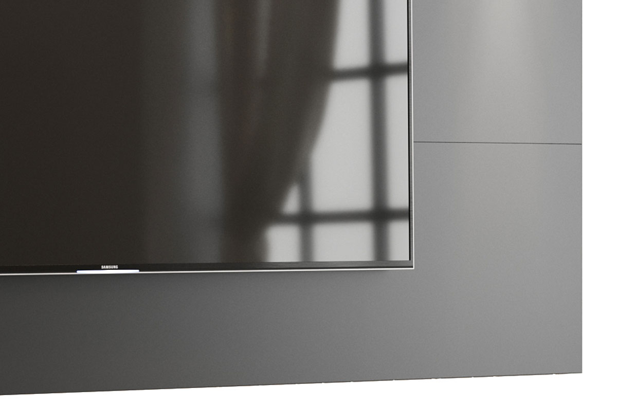 Painel para TV Aspen 2.2 Preto - MoveisAqui