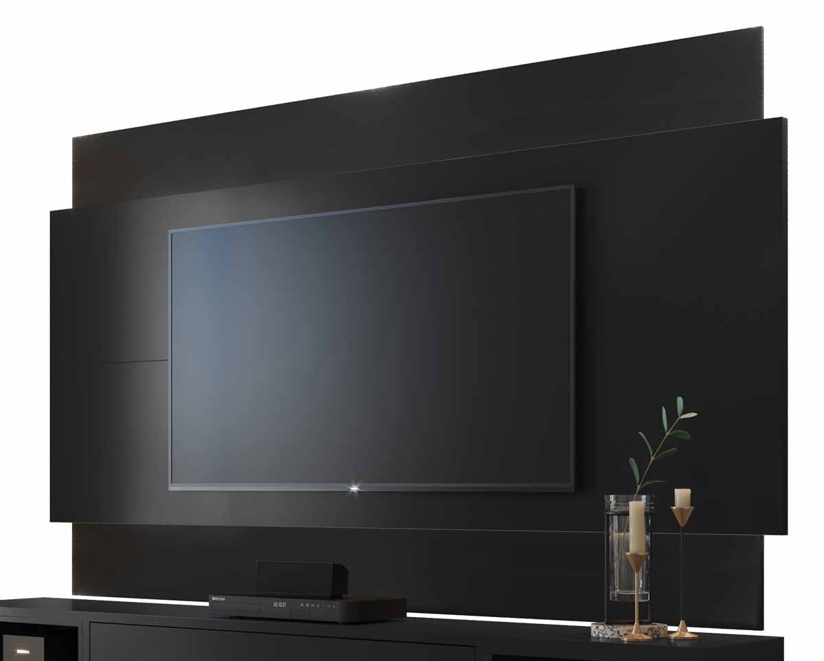 Painel para TV Delux 1.8 Preto - MoveisAqui