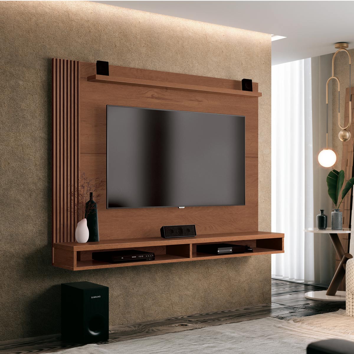 Painel para TV Dijon Naturale - MoveisAqui