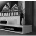 Painel para TV Dijon Preto com Naturale - MoveisAqui