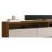 Rack Bancada para TV Aspen 1.8 Madeiro Canela com Off White - MoveisAqui