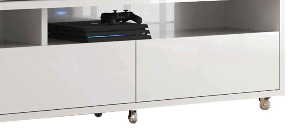 Rack Bancada para TV Aspen 2.2 Branco - MoveisAqui