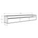 Rack Suspenso para TV Life 1.8 Branco Acetinado - MóveisAqui