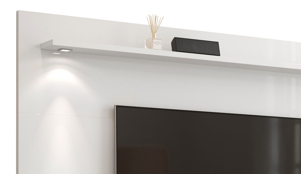 Rack com Painel Aspen 1.8 Branco - MoveisAqui