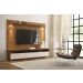 Rack com Painel Aspen 1.8 Madeiro Canela com Off White - MoveisAqui