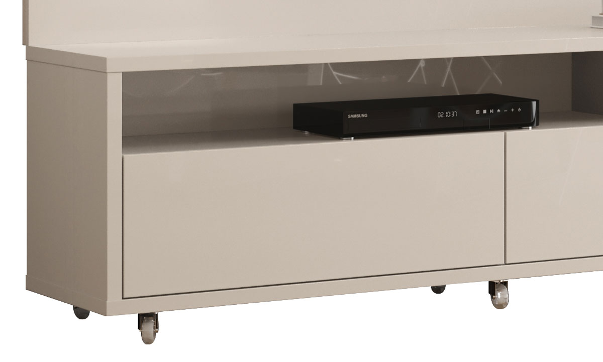 Rack com Painel Aspen 1.8 Off White - MoveisAqui