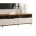 Rack com Painel Aspen 1.8 Off White com Madeiro Canela - MoveisAqui