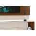 Rack com Painel Delux 1.8 Off White com Natural - MoveisAqui