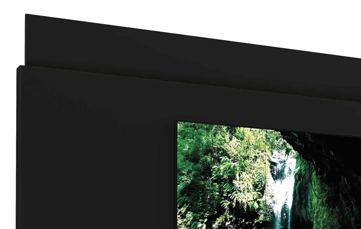 Rack com Painel Delux 1.8 Preto - MoveisAqui