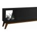 Rack com Painel Delux 1.8 Preto - MoveisAqui