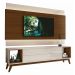 Rack com Painel Delux 1.8 com LED Off White com Natural - MoveisAqui