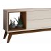 Rack com Painel Delux 1.8 com LED Off White com Natural - MoveisAqui