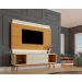 Rack com Painel Delux 1.8 com LED Off White com Nature - MoveisAqui