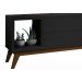 Rack com Painel Delux 1.8 com LED Preto - MoveisAqui