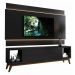 Rack com Painel Delux 1.8 com LED Preto - MoveisAqui