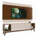 Rack com Painel Delux 2.2 Off White com Natural - MoveisAqui