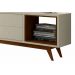 Rack com Painel Horizon 1.8 Off White com Natural - MoveisAqui