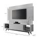 Rack com Painel Horizon 1.8 Off White com Natural - MoveisAqui