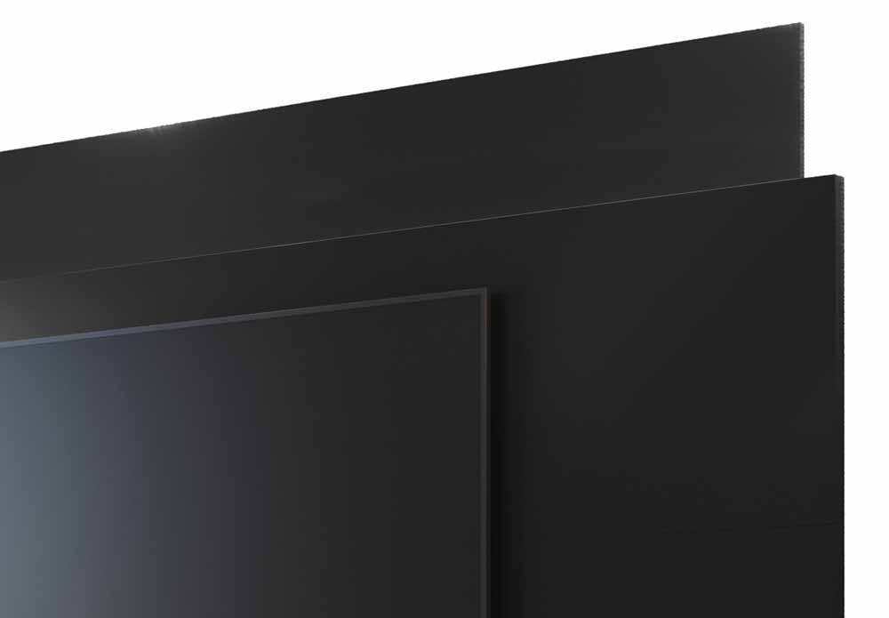 Rack com Painel Horizon 1.8 Preto - MoveisAqui