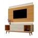 Rack com Painel Horizon 1.8 com LED Off White com Nature - MoveisAqui