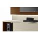 Rack com Painel Horizon 2.2 com LED Off White com Natural - MoveisAqui