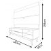 Rack com Painel Limit 1.8 Off White com Nature - MoveisAqui