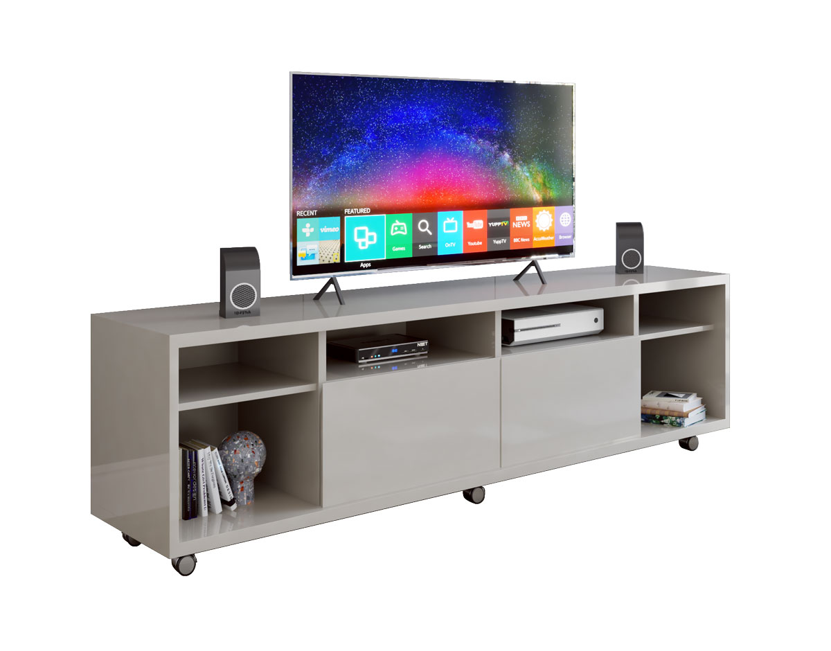 Rack para TV Arizona 1.8 1P Off White - MoveisAqui