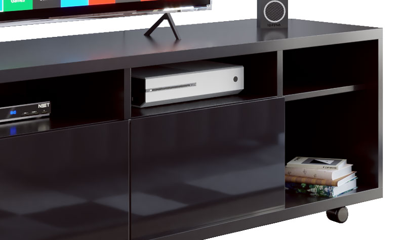 Rack para TV Arizona 1.8 1P Preto - MoveisAqui