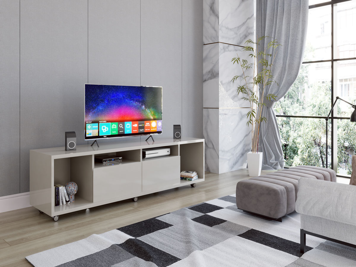 Rack para TV Arizona 1.8 Off White - MoveisAqui