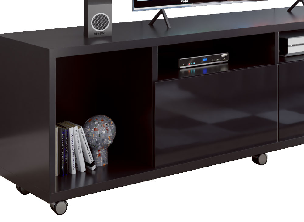 Rack para TV Arizona 1.8 Preto - MoveisAqui