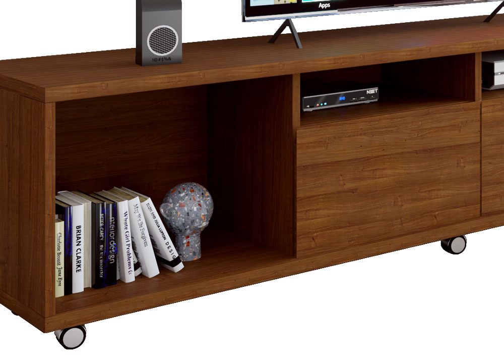 Rack para TV Arizona 2.2 Ipê - MoveisAqui