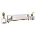 Rack para TV Delux 1.8 Branco - MoveisAqui