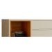 Rack para TV Delux 1.8 Off White com Nature - MoveisAqui