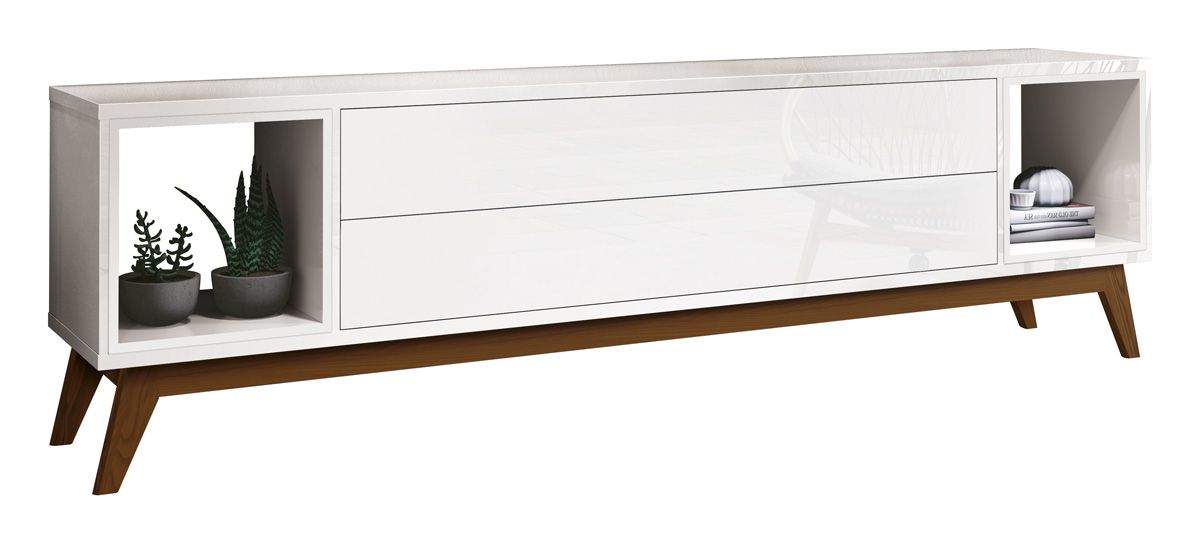 Rack para TV Delux 2.2 Branco - MoveisAqui