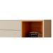 Rack para TV Horizon 1.8 Off White com Nature - MoveisAqui