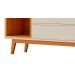 Rack para TV Horizon 1.8 Off White com Nature - MoveisAqui