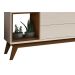 Rack para TV Horizon 2.2 Off White com Natural - MoveisAqui