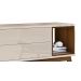 Rack para TV Horizon 2.2 Off White com Natural - MoveisAqui
