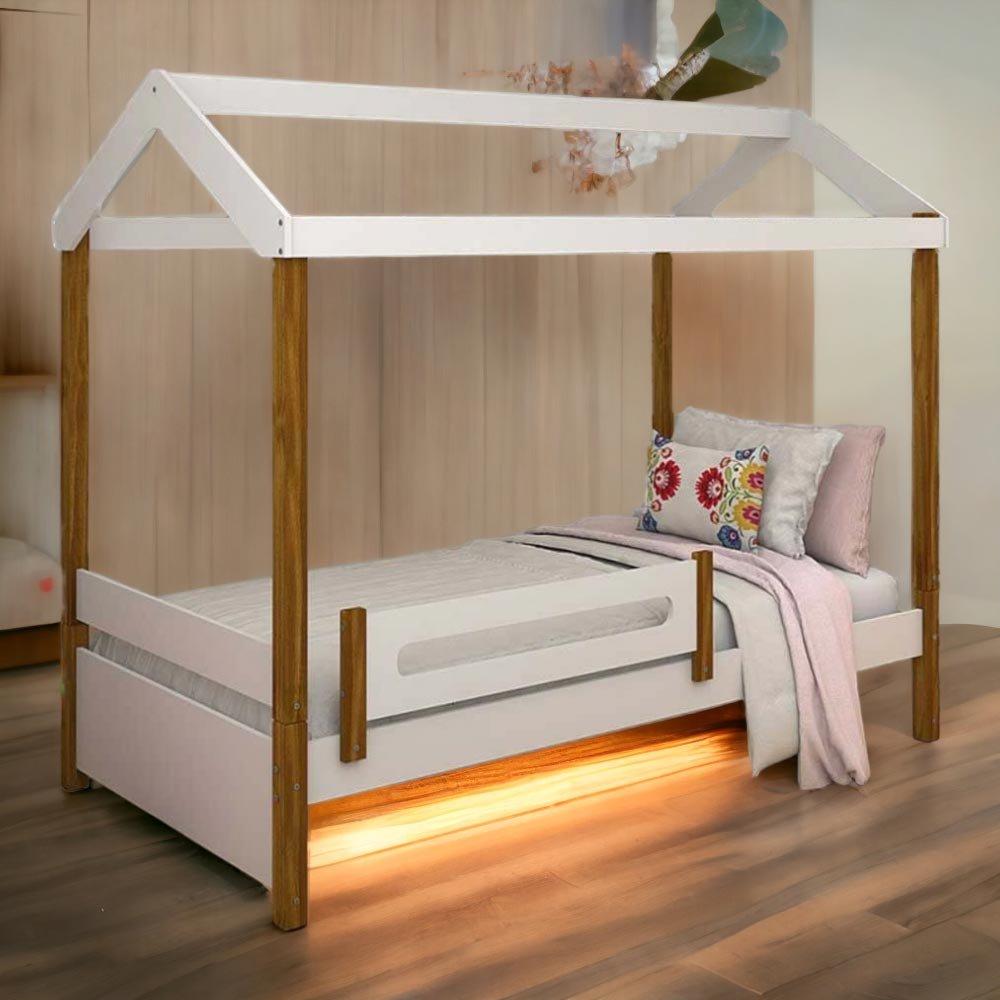 Cama Casa Elisa Branca Com Colchão
