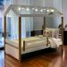Cama Casa Elisa Branca Com Led E Colchão