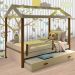 Cama Eliz Branca com LED, Aux. e 02 Colchões Divaloto