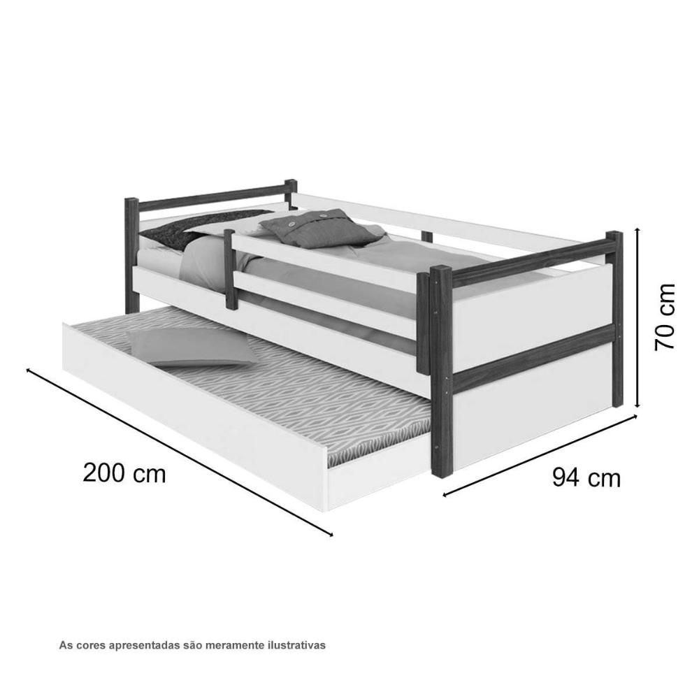 Cama Infant, Diana Branco/Mel c/ Aux, e 02 Colchões