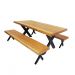 Jogo Mesa E 2 Bancos Industrial Texas 1,60m Ferragem Preta