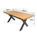 Jogo Mesa Industrial Texas 2,20m E 8 Cadeira New Diamond