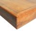 Mesa Industrial Diamond Madeira Maciça 1,30m Ferragem Preta