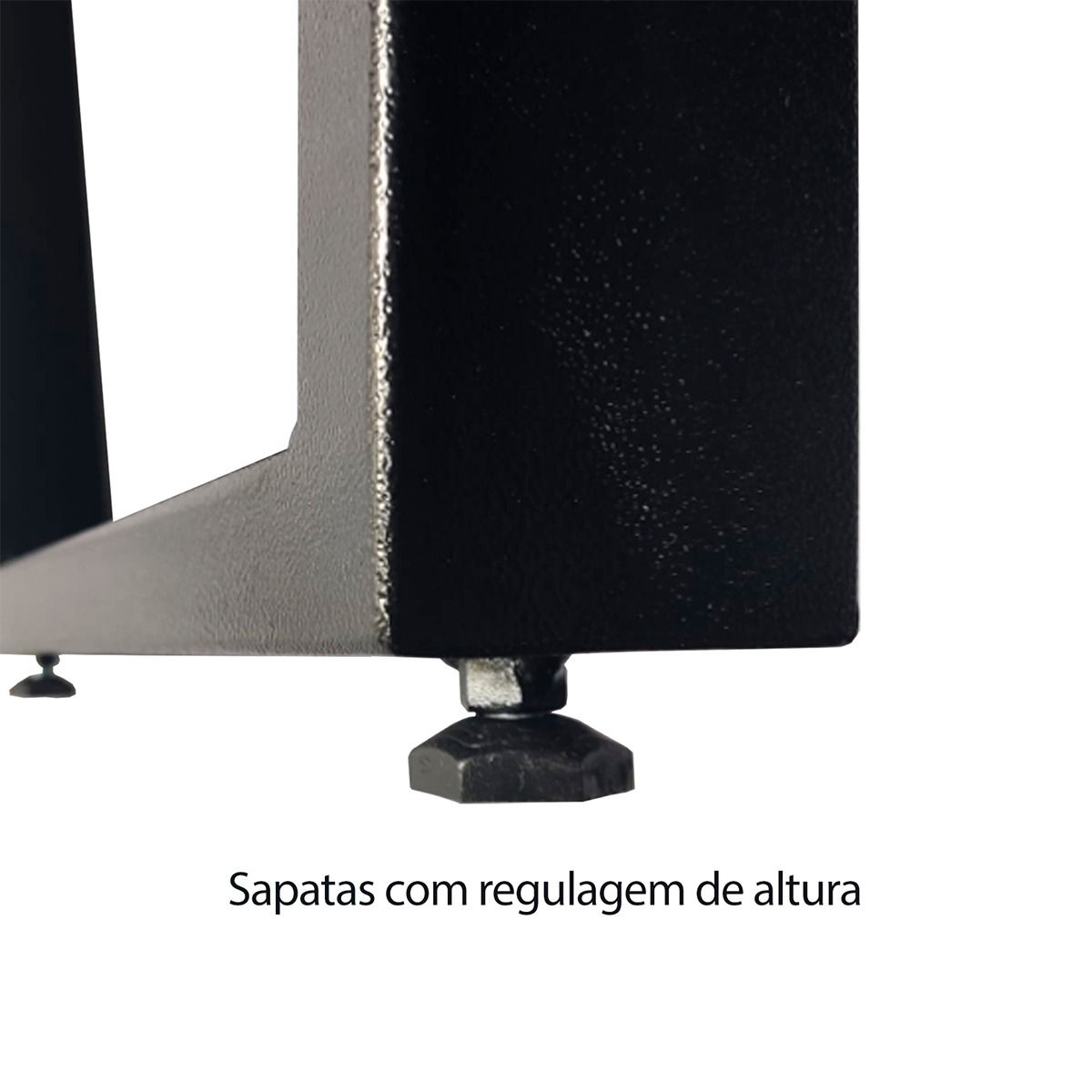 Mesa Industrial Diamond Madeira Maciça 1,80m Ferragem Preta