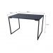 Mesa Industrial MDF Preta 90cm