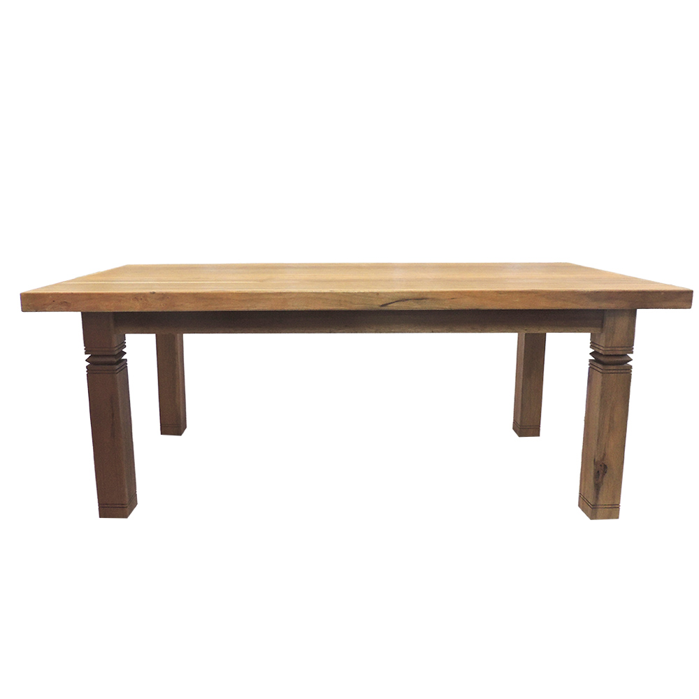 Mesa Jantar Área Gourmet Colonial Madeira Maciça 2,20m